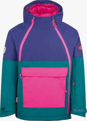 TROLLKIDS Winter Jacket in Green: front