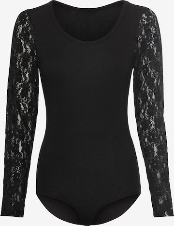 LAURA SCOTT Shirtbody in Schwarz: Vorderseite