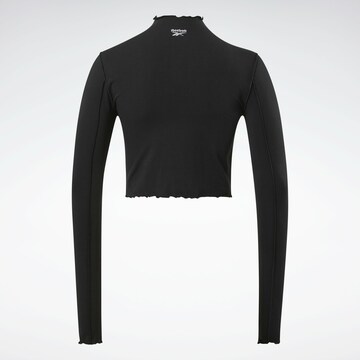 Reebok Shirt 'Lettuce Edge Seam' in Black