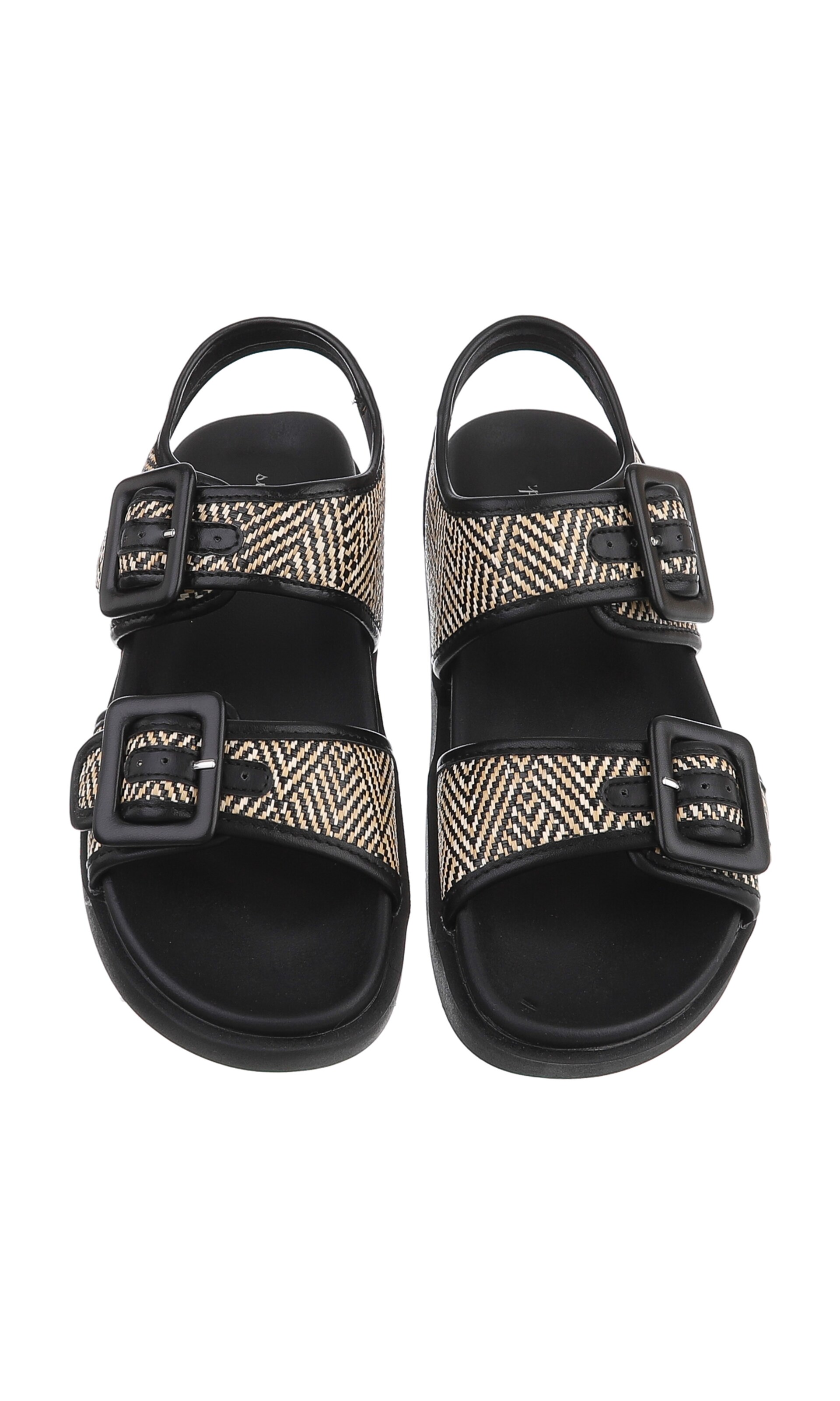 Ital-Design Strap Sandals in Black