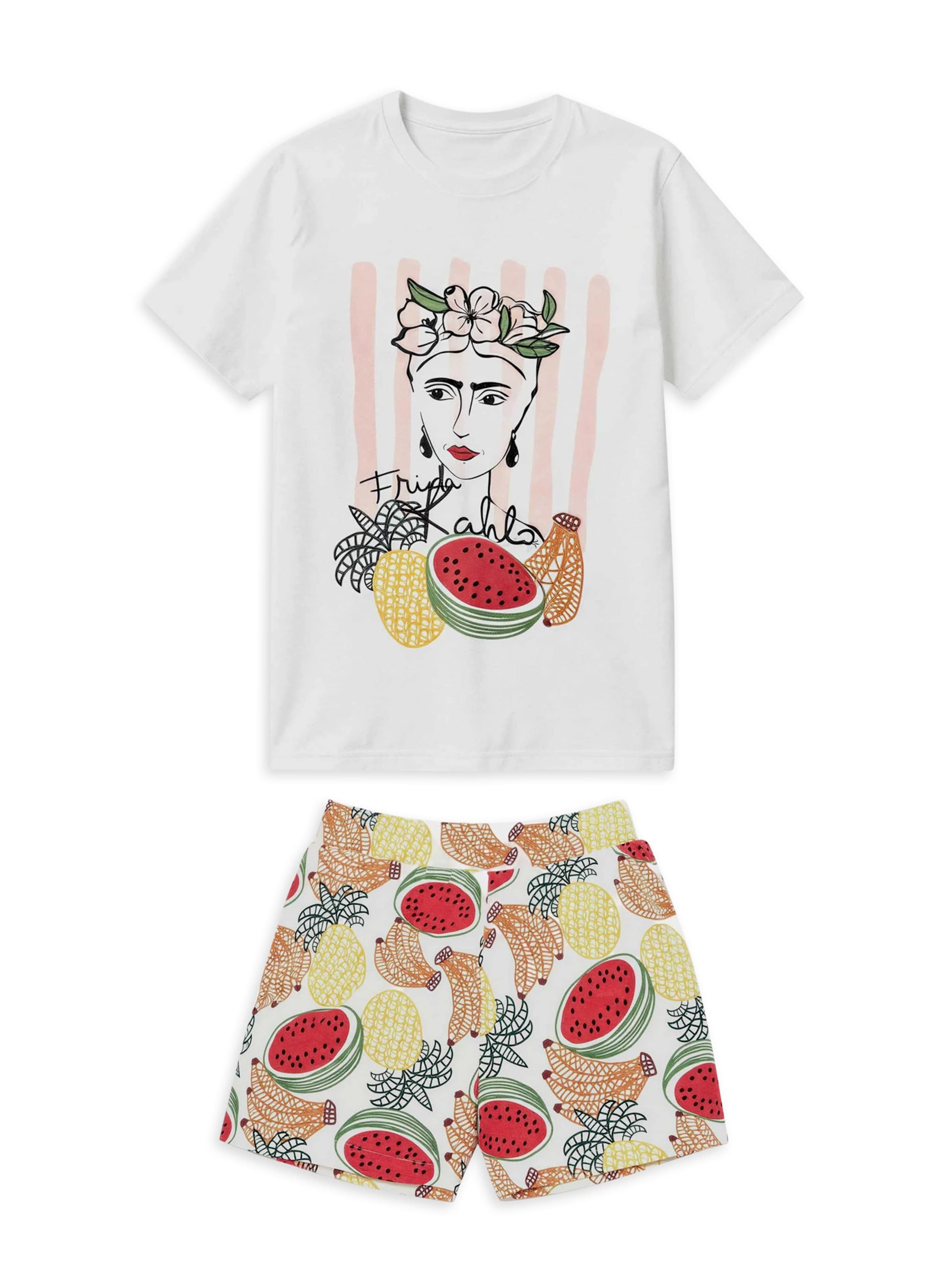 Gisela Pyžamo - Biela: predná strana