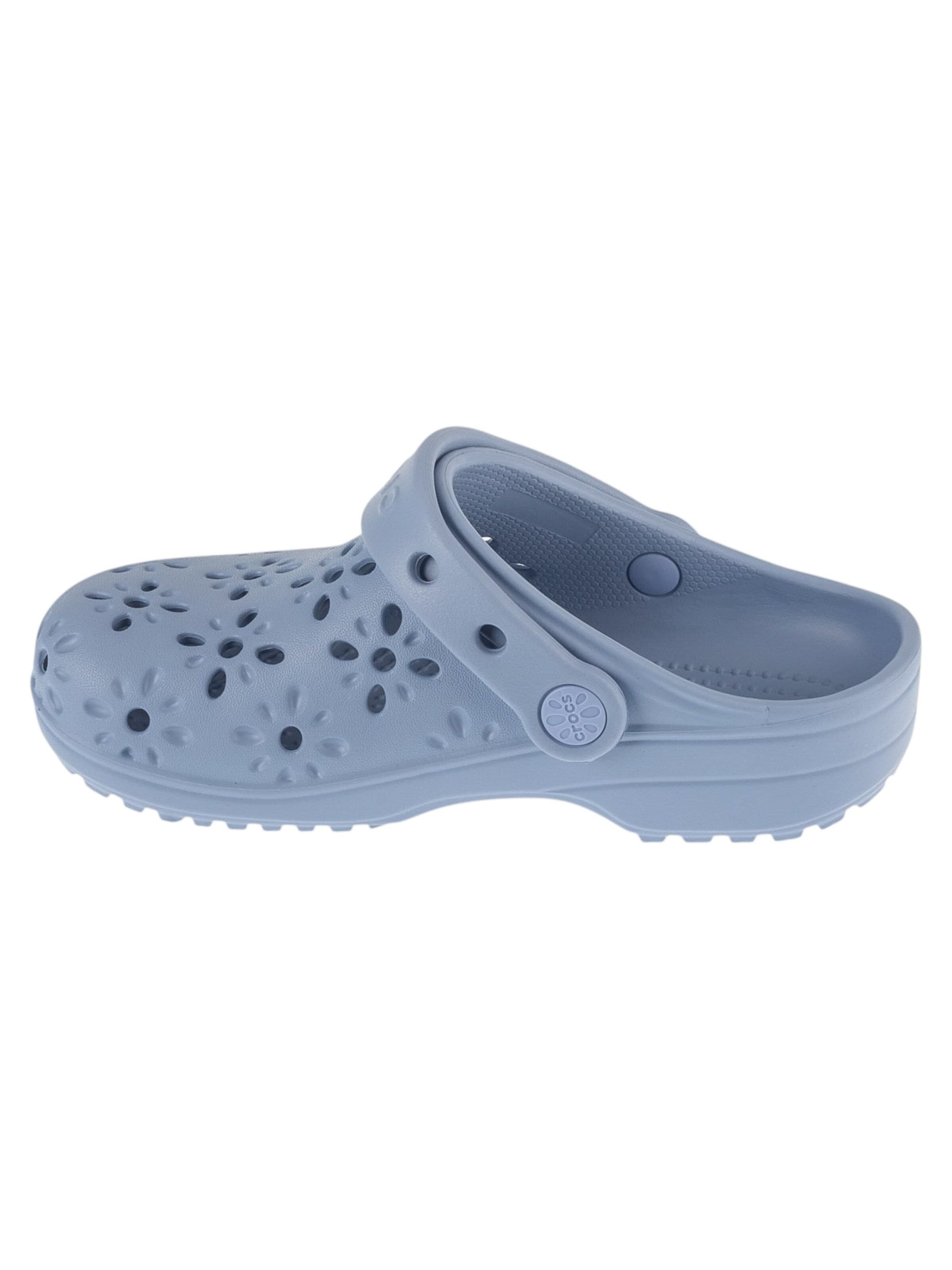 Crocs Sandal 'Crocs Classic Floral Cut Out Clog Kids' in Blue