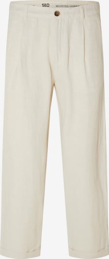 Pantaloni con pieghe SELECTED HOMME di colore écru, Visualizzazione prodotti