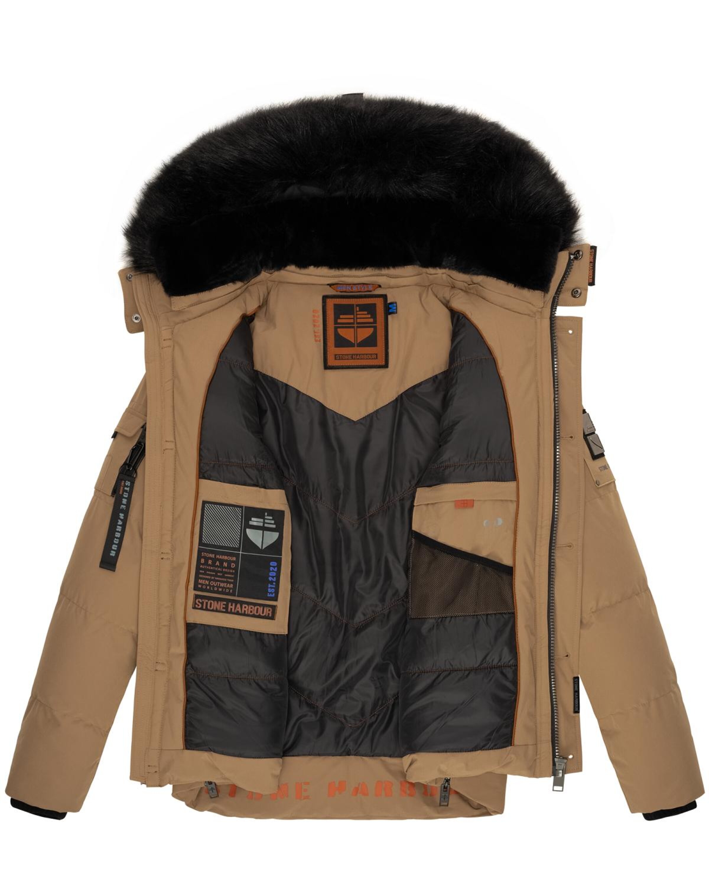 Giacca invernale 'Halvaar' di STONE HARBOUR in marrone