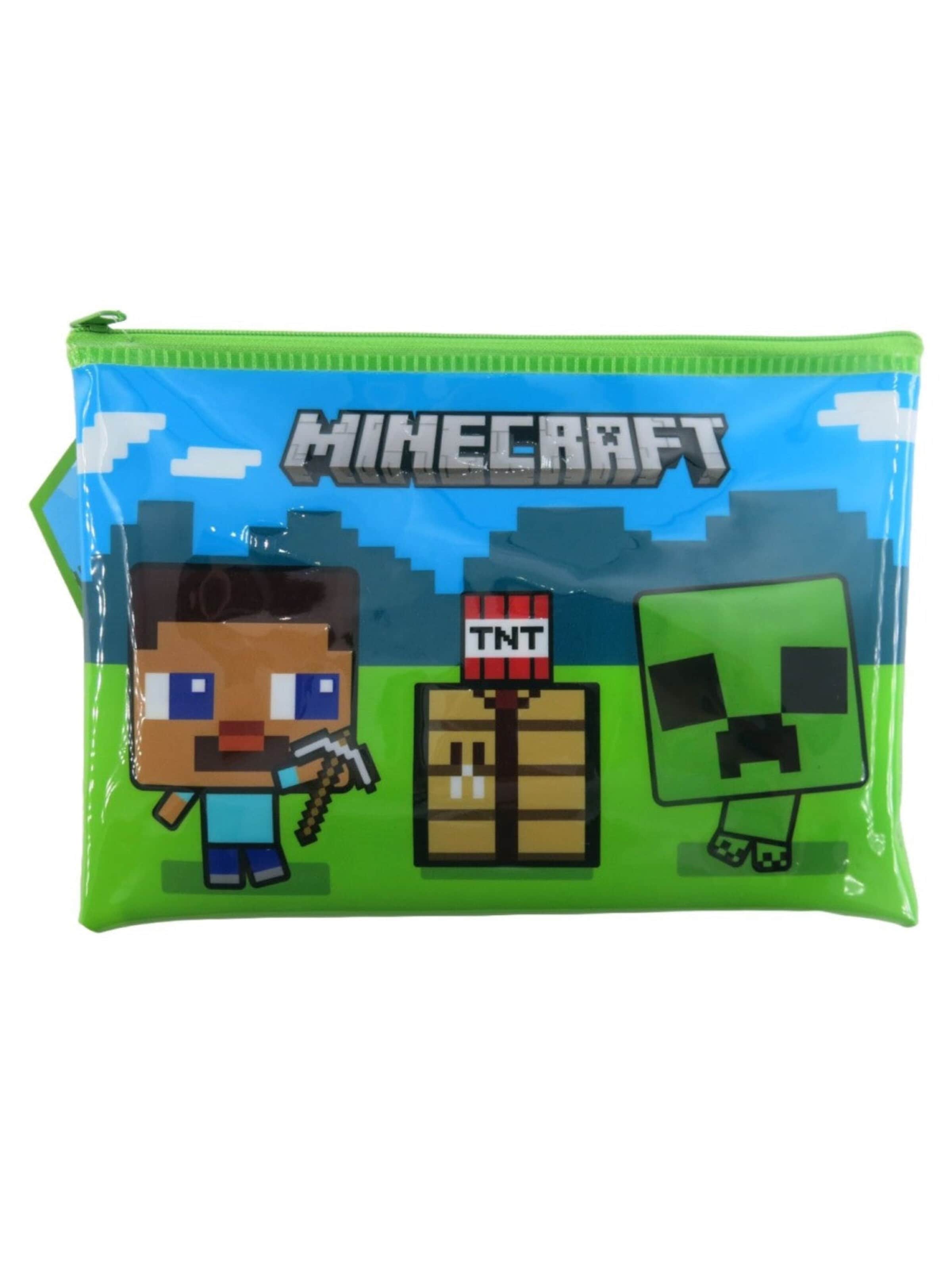 Minecraft Buideltas 'Minecraft Etui met Inhoud 11 Pieces' in Groen: voorkant