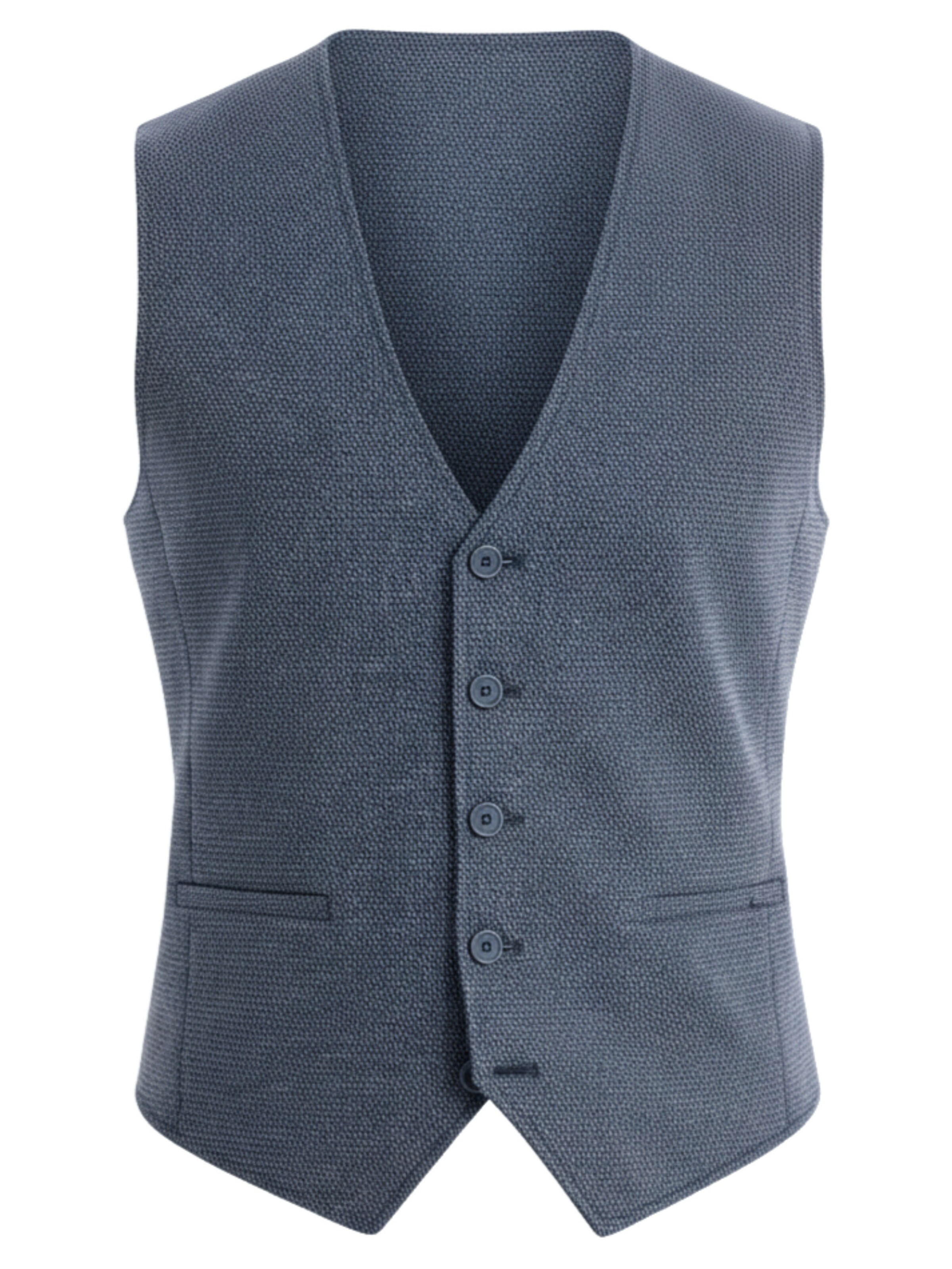 Ombre Weste in Blau: Vorderseite