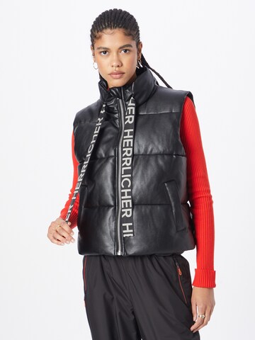 Herrlicher Vest 'Taline' in Black: front