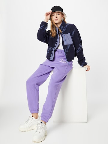 Jachetă  fleece funcțională de la Juicy Couture Sport pe albastru