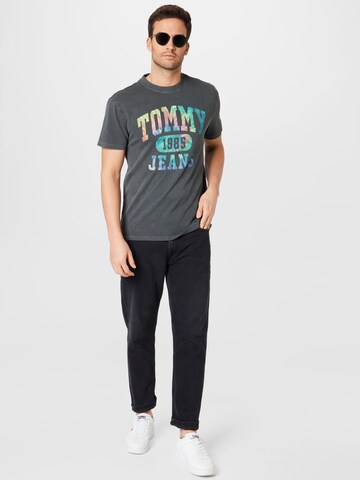 Maglietta 'Collegiate' di Tommy Jeans in grigio