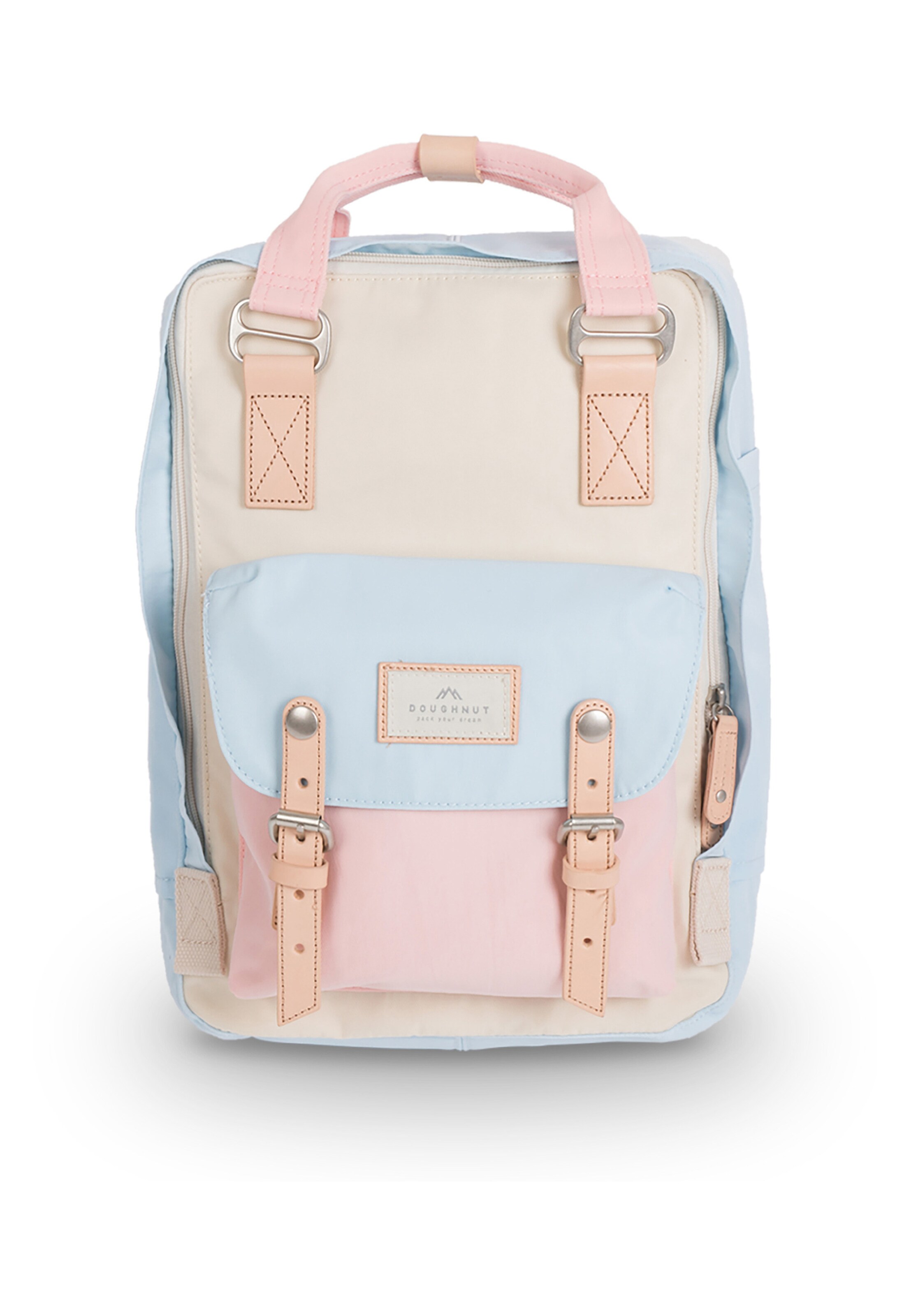 Doughnut Rucksack 'Macaroon' in Beige: Vorderseite