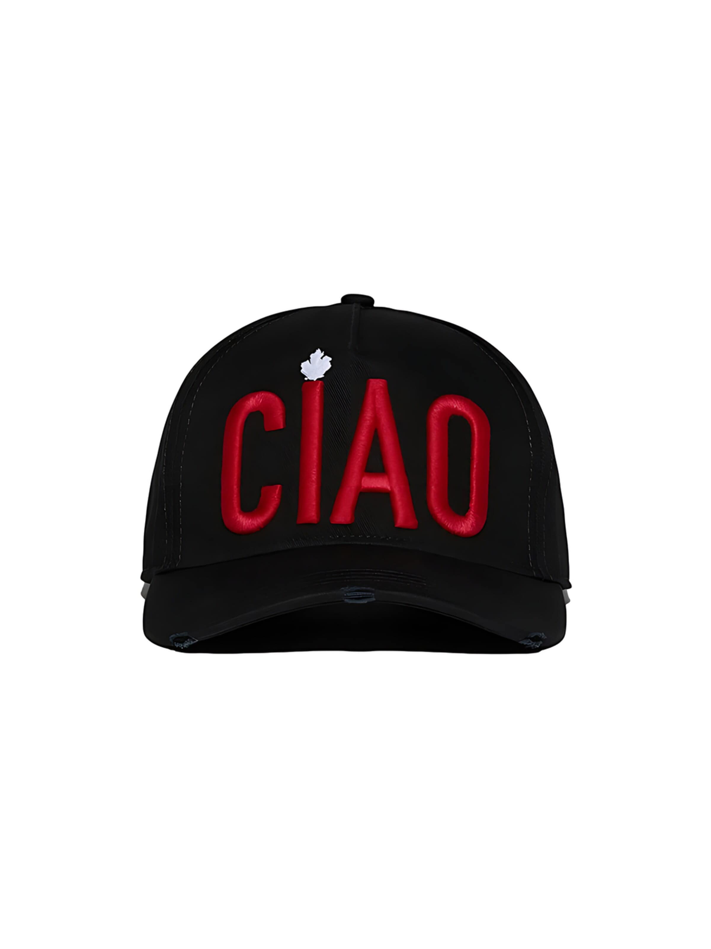 DSQUARED2 Cap 'CIAO'‌‌‌‌‌‌‌‌‌ in Schwarz: Vorderseite