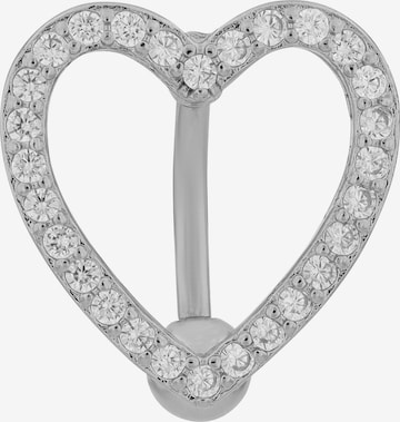 Akzent Piercings 'Zirkonia' in Silver: front