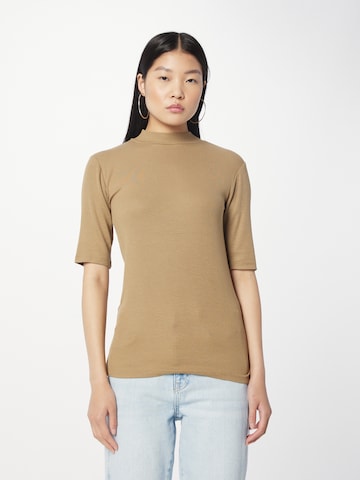 T-shirt 'Krown' modström en beige : devant