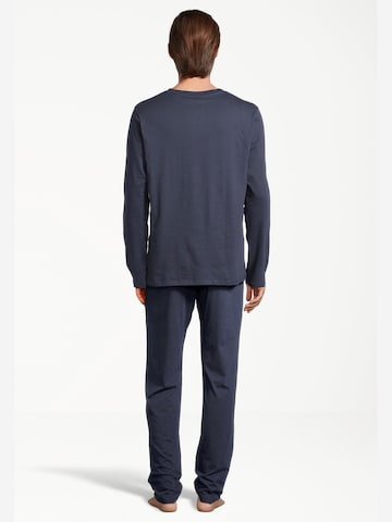 SCHIESSER Pyjama lang 'Night & Home' in Blau