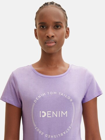 TOM TAILOR DENIM T-Shirt in Lila