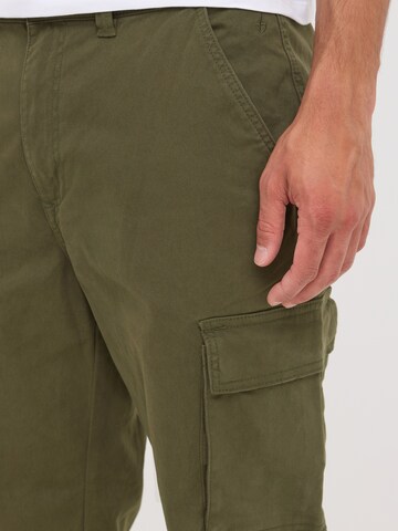 BLEND Regular Cargo trousers 'BHNatan' in Green