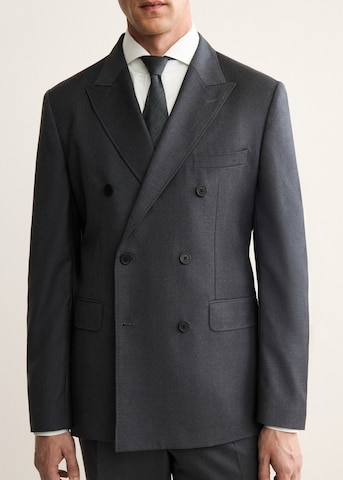 MANGO MAN Slim Fit Sakko 'Siena' in Grau