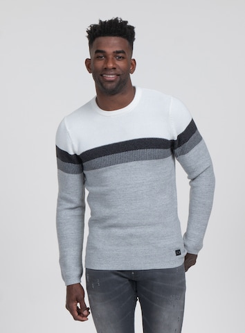 Key Largo Regular Fit Pullover 'Hansi' in Grau