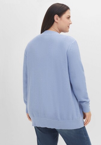 SHEEGO Knit Cardigan in Blue