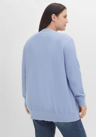 SHEEGO Knit Cardigan in Blue