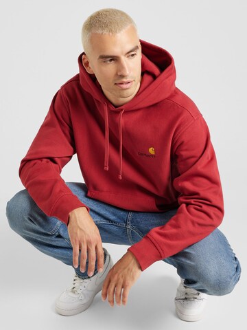 Sweat-shirt 'American Script' Carhartt WIP en rouge