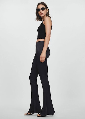 MANGO Flared Pants 'Clavel' in Black