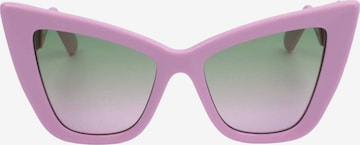 Lunettes de soleil GCDS en rose : devant