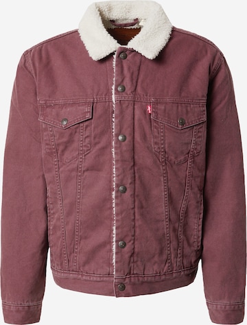 LEVI'S ® Overgangsjakke 'Type 3 Sherpa Trucker' i pink: forside