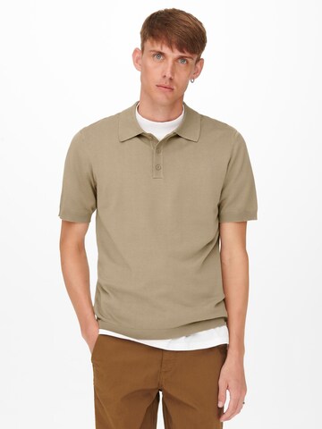 Only & Sons Свитер 'ONSWYLER' в Бежевый: спереди