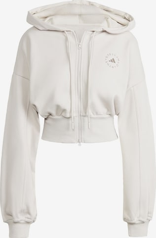 ADIDAS BY STELLA MCCARTNEY Athletic Zip-Up Hoodie in White: front