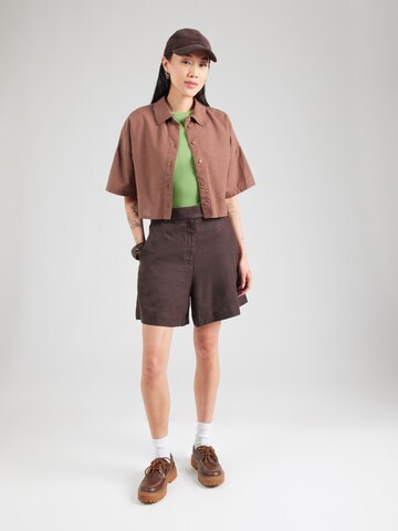 Chemisier Tally Weijl en marron