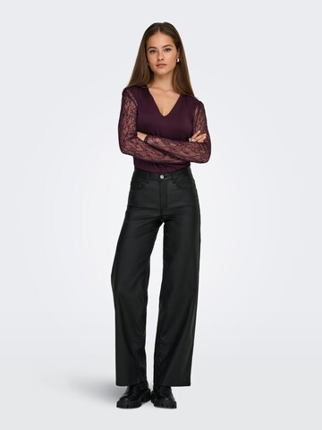 Shirtbody 'ONLSia' ONLY en rouge