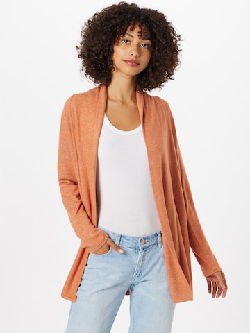 TOM TAILOR DENIM Knit Cardigan in Brown: front