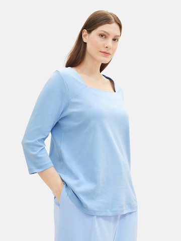 Tom Tailor Women + Shirt in Blauw