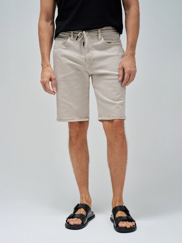Salsa Jeans Regular Shorts 'Joggers' in Grau: Vorderseite