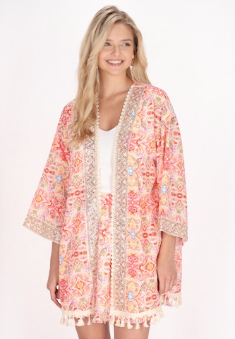 IZIA Kimono in Roze: voorkant