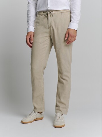 No Excess Regular Trousers in Beige: front