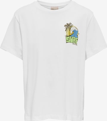 T-Shirt 'Elliot' KIDS ONLY BOY en blanc : devant