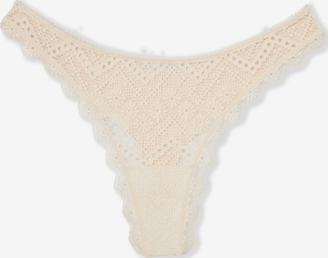 ETAM Thong 'Eclipse' in Beige: front
