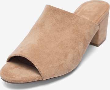 Bianco Mules 'Cate' in Beige: front