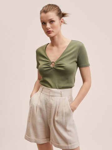 MANGO Shirt in Groen