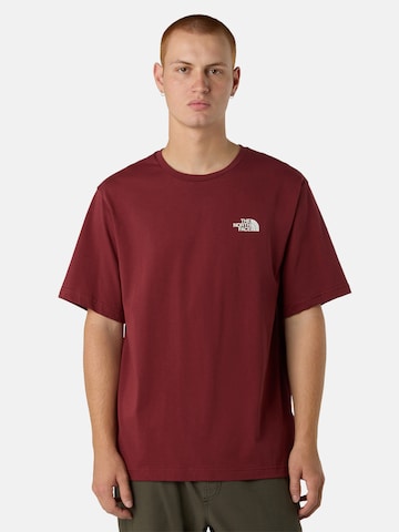 THE NORTH FACE Shirt 'M MOUNTAIN SKETCH SS TEE  RELAXED' in Red: front