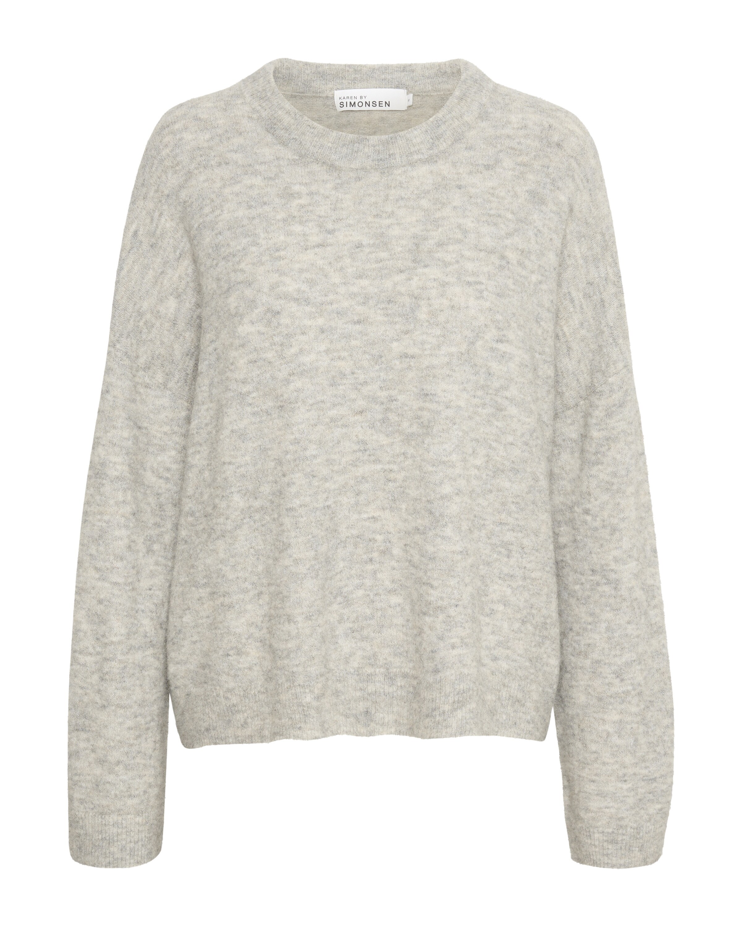 KAREN BY SIMONSEN Pullover 'Deni' in Grau: Vorderseite