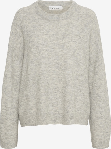 KAREN BY SIMONSEN Sweater 'Deni' in Grey: front