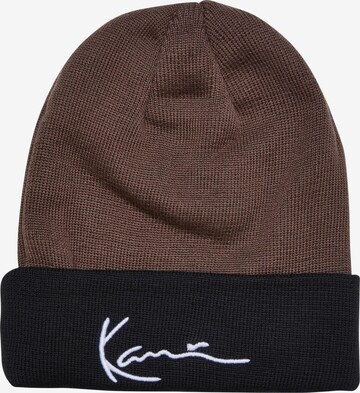 Bonnet Karl Kani en marron : devant