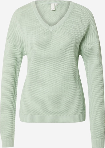 QS Pullover in Grün: Vorderseite