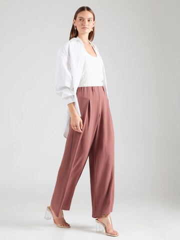 ONLY Wide leg Παντελόνι πλισέ 'ONLJOSLIN METTE' σε ροζ