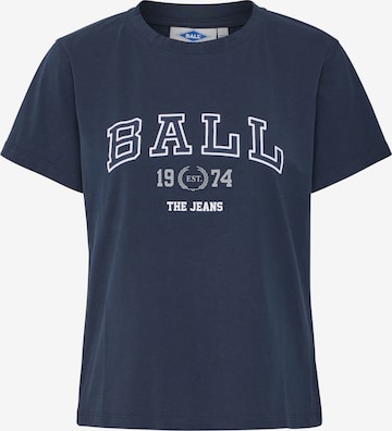 T-shirt 'SATINO' Ball en bleu : devant