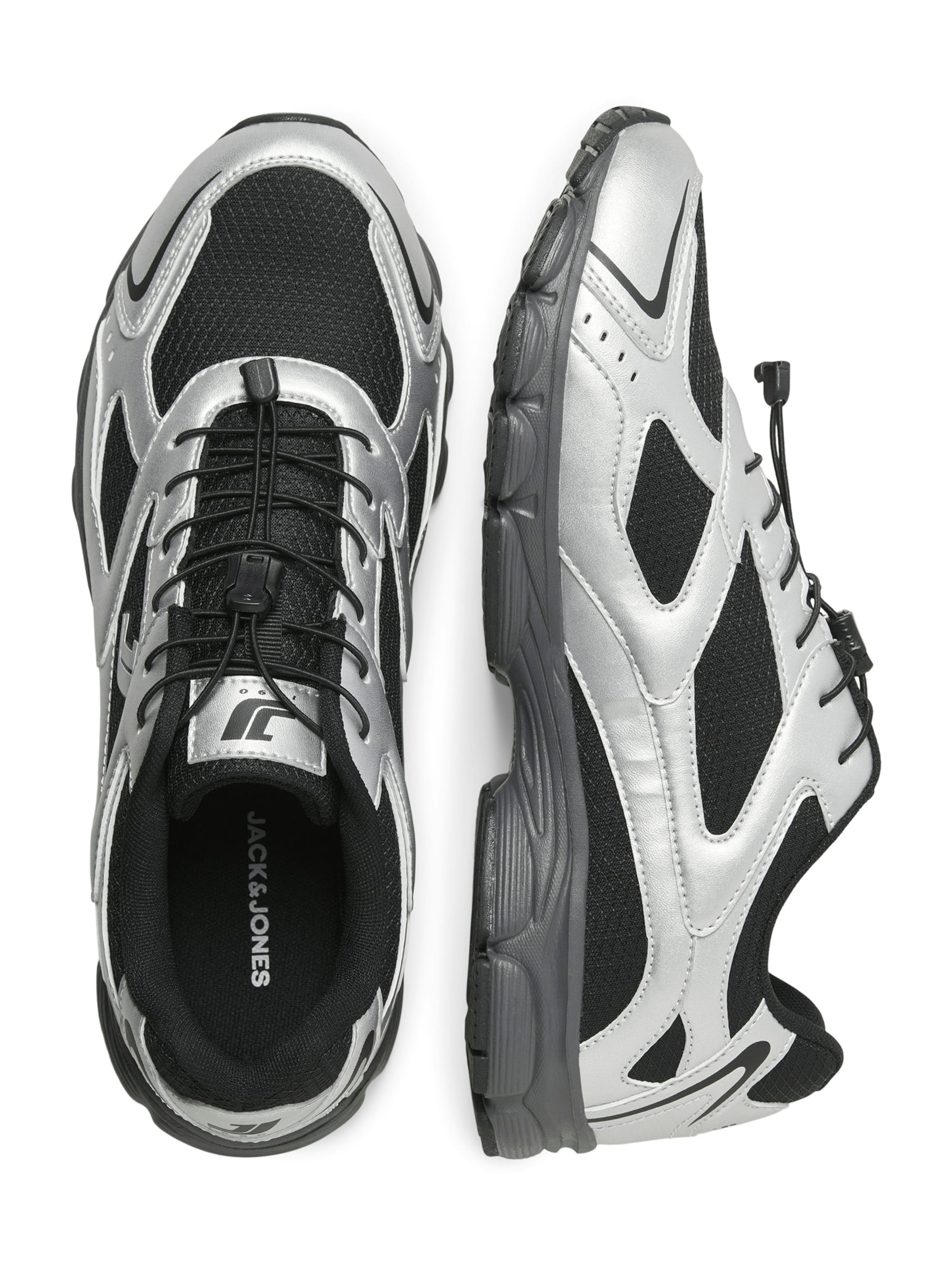 JACK & JONES Низкие кроссовки 'JFWEDGE' в Серебристый