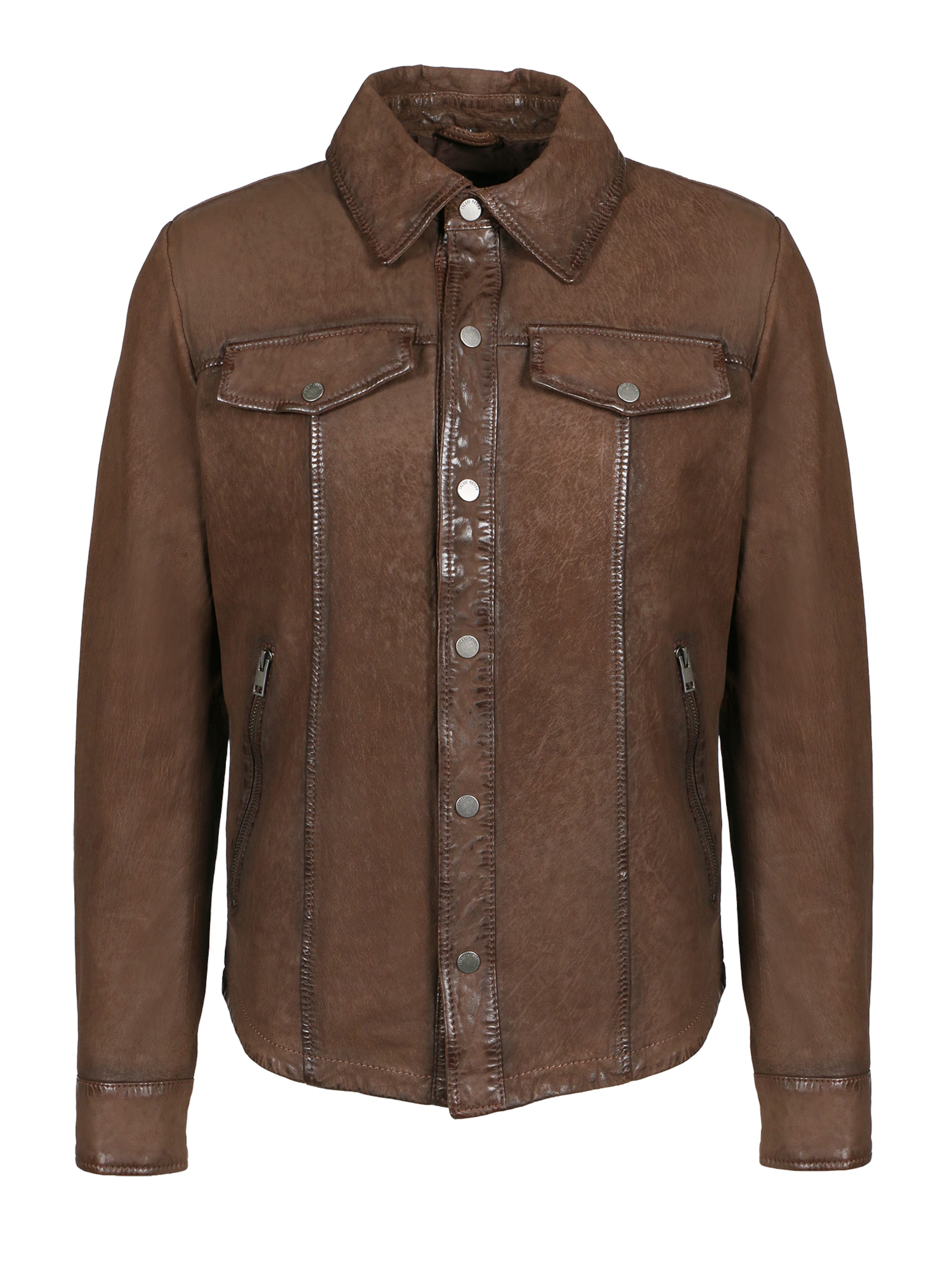 FREAKY NATIONPrijelazna jakna 'Tom' - smeđa boja: prednji dio